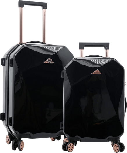 Kensie Women's Shiny Diamond Hardside Spinner 2-Piece Set (20/28)